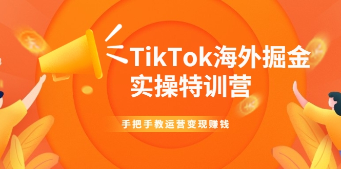 TikTok海外掘金实操特训营：手把手教运营变现赚钱-致富资源库