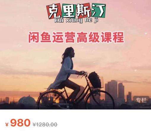 克里斯汀·闲鱼运营高级课程【2022新版】，视频内容非常凝练，适合小白入门-致富资源库