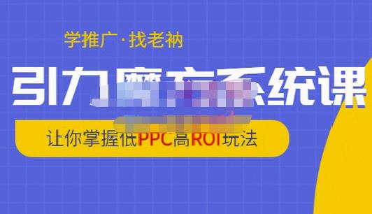 老衲·引力魔方系统课，让你掌握低PPC高ROI玩法，价值299元-致富资源库