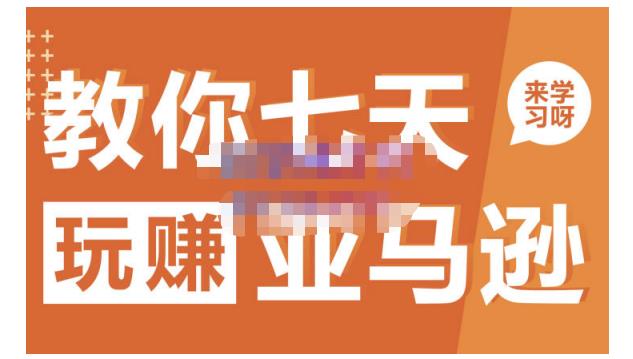 晟尧跨境·教你七天玩赚亚马逊,教你轻松玩赚亚马逊,适合小白学习-致富资源库