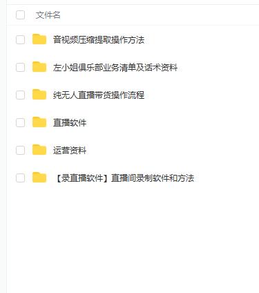 左小姐-直播带货俱乐部十三行、无人直播，全套教程附：工具、文档、话术资料-致富资源库