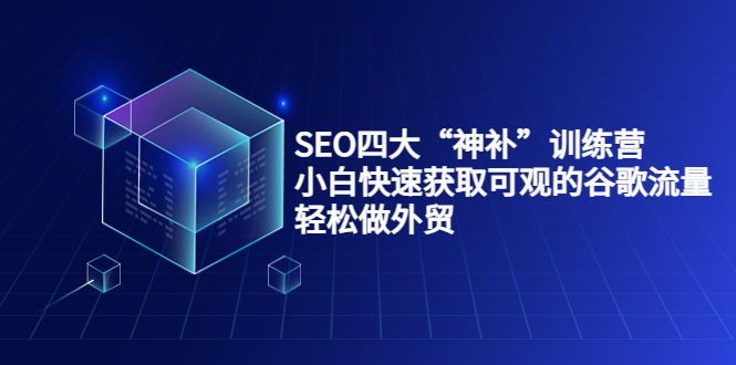 SEO四大“神补”训练营,小白快速获取可观的谷歌流量,轻松做外贸-致富资源库
