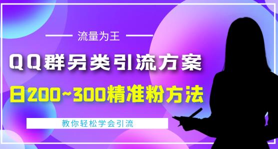 价值888的QQ群另类引流方案，半自动操作日200~300精准粉方法【视频教程】-致富资源库