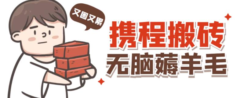 携程最新无脑薅羊毛低保玩法，后期稳定一天几十的收益，可多号放大收益-致富资源库