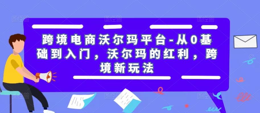 跨境电商沃尔玛平台-从0基础到入门,沃尔玛的红利,跨境新玩法-致富资源库