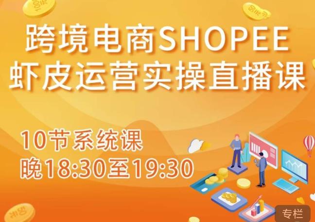 跨境电商Shopee虾皮运营实操直播课，从零开始学，入门到精通（10节系统课）-致富资源库