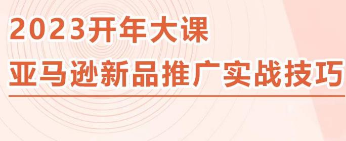 2023亚马逊新品推广实战技巧，线下百万美金课程的精简版，简单粗暴可复制，实操性强的推广手段-致富资源库