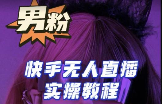 【男粉落地项目】零基础玩转男粉快手无人直播月入3w+,2023快手无人直播实操教程-致富资源库