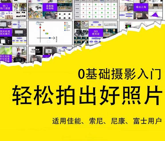 0基础摄影入门,轻松拍出好照片(适用佳能、索尼、尼康、富士用户)-致富资源库