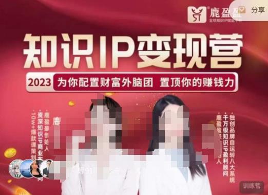 鹿盈盈-知识IP变现实操营,普通人可复制的知识产品落地实操课,带你打通知识IP变现底层逻辑-致富资源库