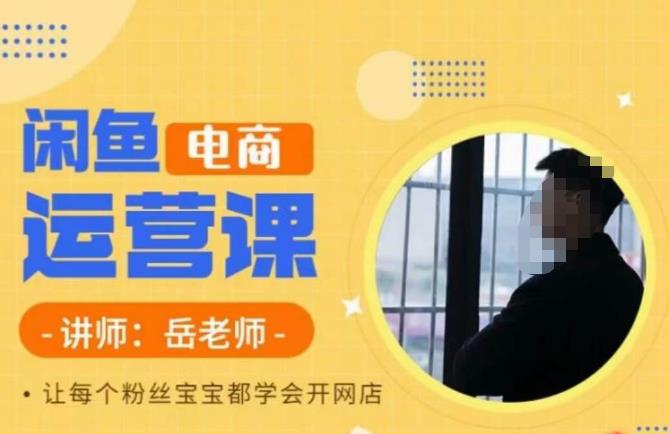 岳老师·闲鱼电商运营课,让每个粉丝宝宝都学会开网店-致富资源库