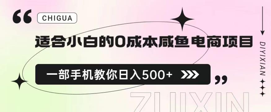 适合小白的0成本闲鱼电商项目，一部手机，教你如何日入500+的保姆级教程【揭秘】-致富资源库
