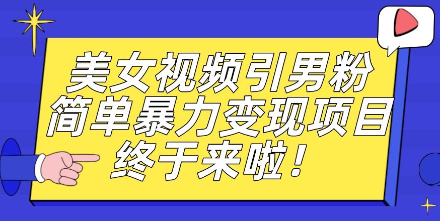 价值3980的男粉暴力引流变现项目,一部手机简单操作,新手小白轻松上手,每日收益500+【揭秘】-致富资源库
