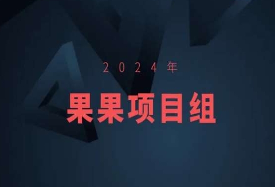 2024年果果项目组项目合集-果果最新项目-致富资源库