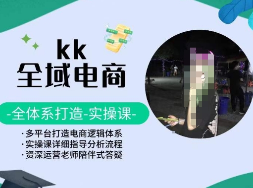 KK全域电商,全体系打造实操课,多平台打造电商逻辑体系-致富资源库