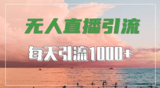 抖音快手视频号全平台通用,无人直播引流法,超暴力引流1000+高质量精准创业粉【揭秘】-致富资源库
