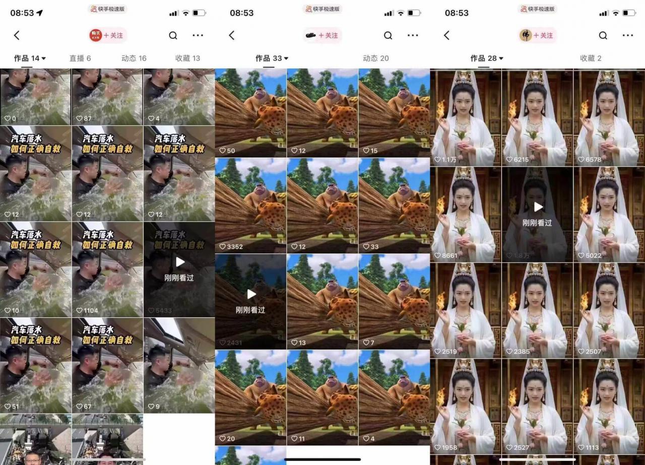 狗熊岭快手连怼技术，好物，涨粉都可以连怼-致富资源库