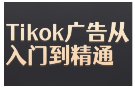 Tiktok Ads实操教程，Tiktok广告从入门到精通-致富资源库