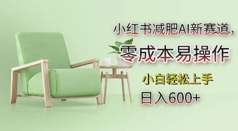 小红书减肥AI新赛道，零成本易操作，日入多张，小白轻松上手【揭秘】-致富资源库