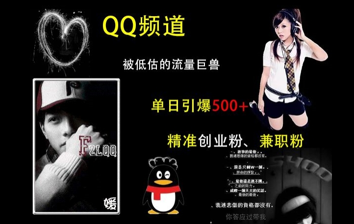QQ频道:被低估的流量巨兽,单日引爆500+精准创业粉、兼职粉的引流秘籍-致富资源库