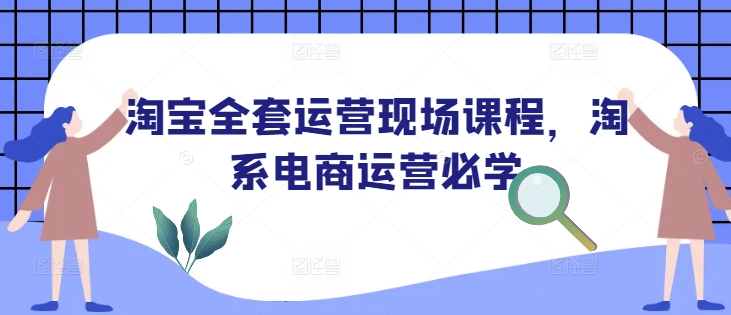 淘宝全套运营现场课程,淘系电商运营必学-致富资源库