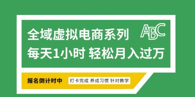 全域虚拟电商变现系列，通过平台出售虚拟电商产品从而获利-致富资源库