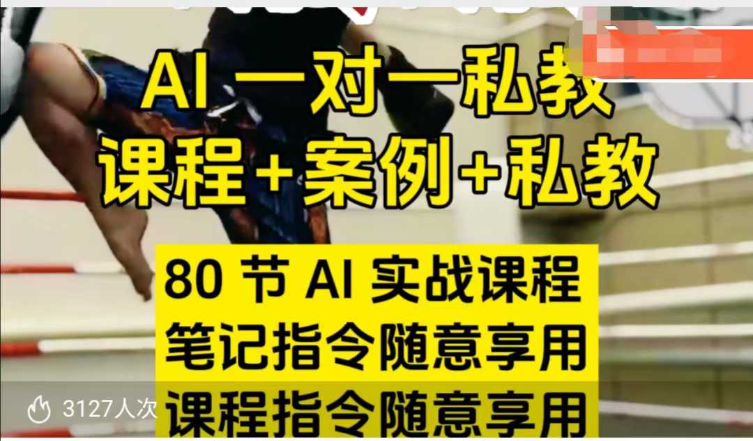 AI指令实战课，课程+案例，80节AI实战课程，笔记指令随意享用，课程指令随意享用-致富资源库