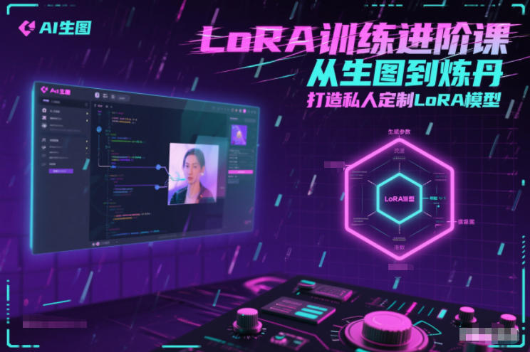 LoRA训练进阶课，从生图到炼丹，打造私人定制LoRA模型-致富资源库