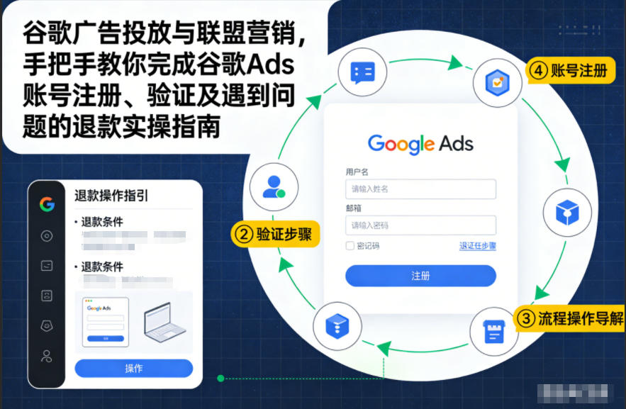 谷歌广告投放与联盟营销，手把手教你完成谷歌Ads账号注册、验证及遇到问题的退款实操指南-致富资源库