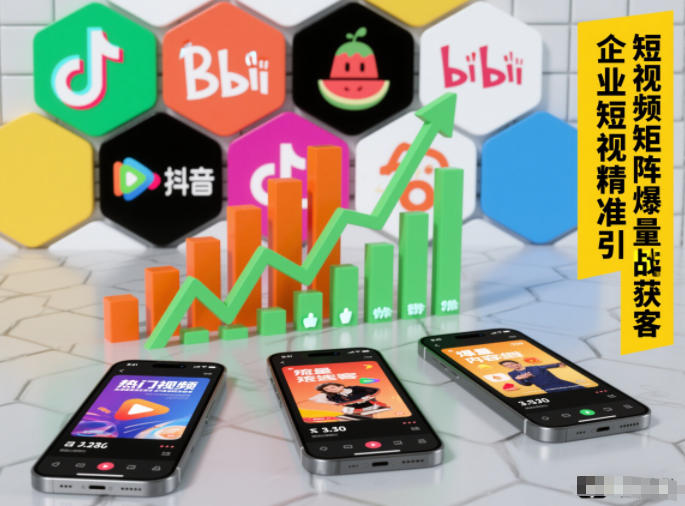 企业短视频精准引流矩阵获客，短视频矩阵爆量战法-致富资源库