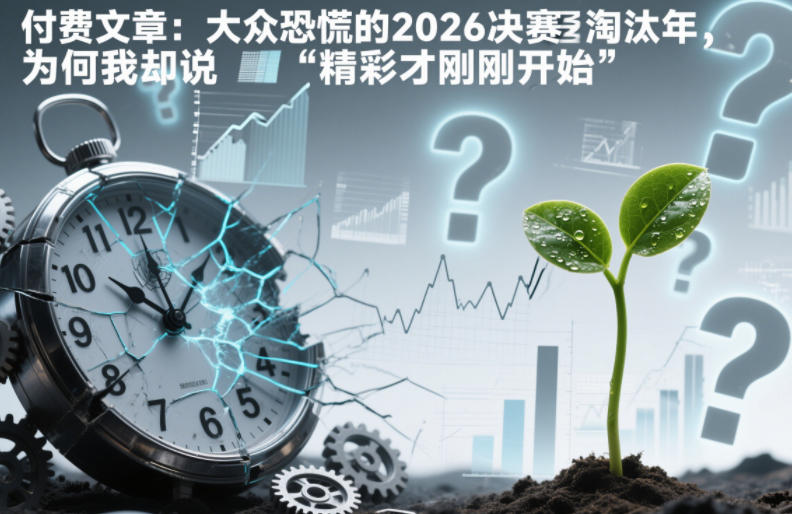 付费文章：大众恐慌的2026决赛淘汰年，为何我却说“精彩才刚刚开始”？-致富资源库