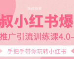 狼叔小红书爆款推广引流训练课4.0,手把手带你玩转小红书-致富资源库