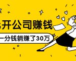 0元开公司赚钱，不花一分钱几天躺赚了30多万，详细操作流程！-致富资源库