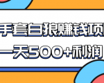 某团队收费项目：空手套白狼，一天500+利润，人人可做-致富资源库