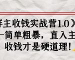 《群主收钱实战营1.0》——简单粗暴,直入主题,收钱才是硬道理-致富资源库