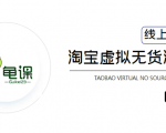 龟课·淘宝虚拟无货源电商5期,全程直播 现场实操,一步步教你轻松实现躺赚-致富资源库