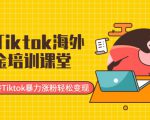 最新Tiktok海外掘金培训课堂:带你玩转Tiktok暴力涨粉轻松变现-致富资源库