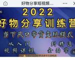 萌飞好物·2022抖音好物分享训练营，当下风口带货变现模式，从入门到精通-致富资源库