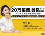 叶小鱼21天短视频文案拆书营,学完轻松搞定各类书单短视频文案-致富资源库