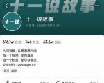 十一说故事·故事性中视频，观众快速共鸣从而快速变现的中视频玩法-致富资源库