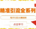 闲鱼精准引流全系列课程，每天引流100精准粉【视频课程】-致富资源库