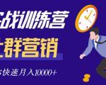 社群营销全套体系课程,助你了解什么是社群,教你快速步入月营10000+-致富资源库