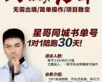 星哥同城教育书单号课程，无需出境简单操作项目稳定-致富资源库