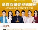 桔子会·私域流量变现速成班,4天拿走月销千万的变现方案 价值12800元-致富资源库