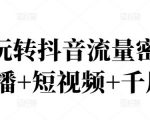 2022玩转抖音流量密码,(直播+短视频+千川)-致富资源库