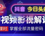 嚴如意·中视频影视解说—掌握流量密码,自媒体运营创收,批量运营账号-致富资源库