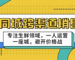 同城跨渠道销售，专注生鲜领域，一人运营一座城，避开价格战-致富资源库