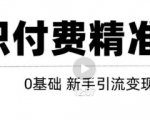 玩转知识付费项目精准引流，给你1套课多账号操作落地方案！-致富资源库