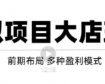虚拟项目月入几万大店玩法分享,多店操作利润倍增(快速起店盈利)-致富资源库