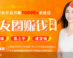 全网千万人气导师亲授：零基础/易上手的朋友圈赚钱攻略，让你轻松月入过万-致富资源库